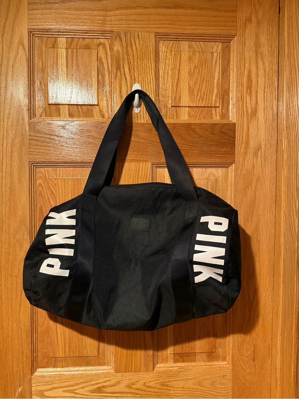 PINK Victoria's Secret Black Logo Weekender Bag